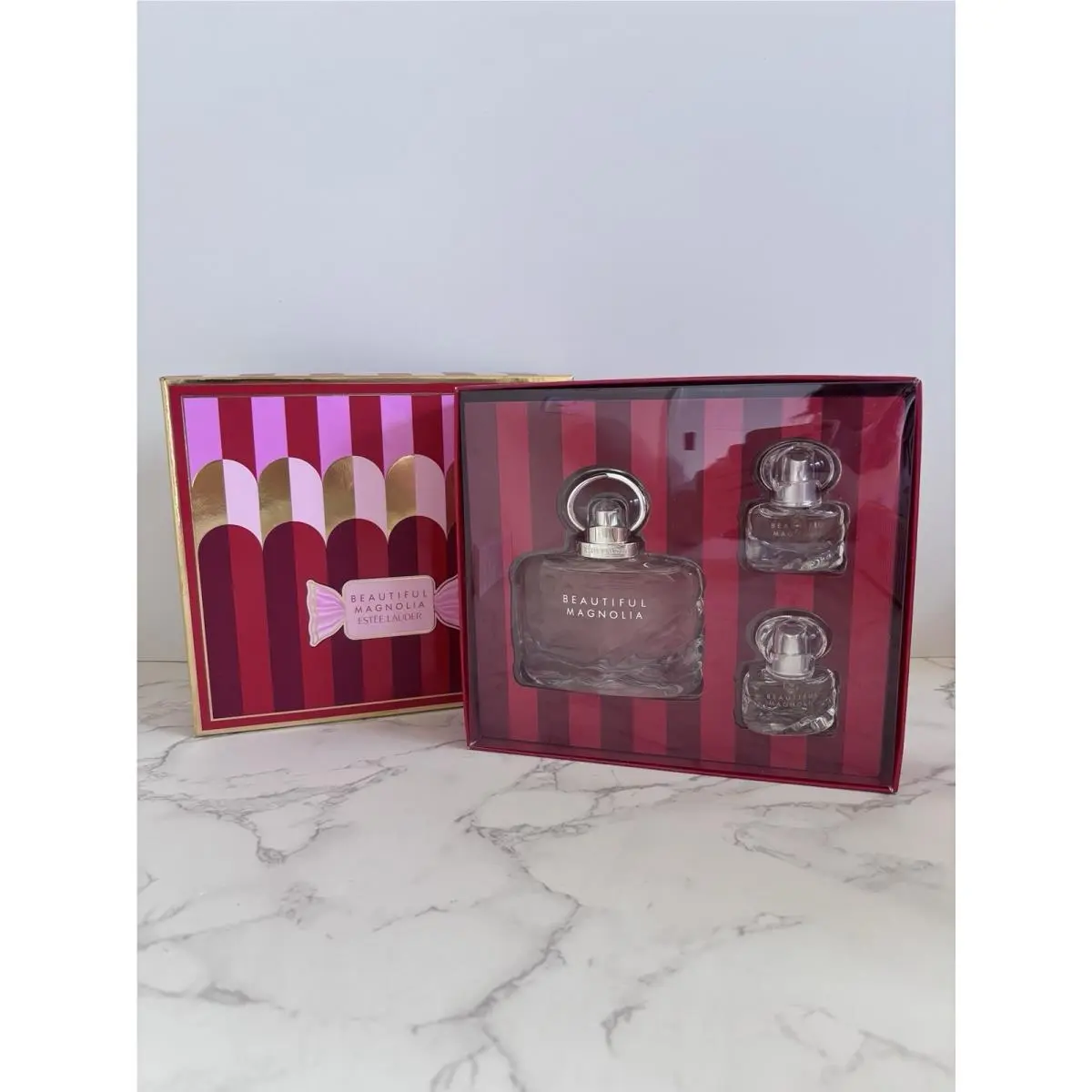 Estee Lauder Beautiful Magnolia Trio Eau De Parfum Spray 3pcs Gift Set