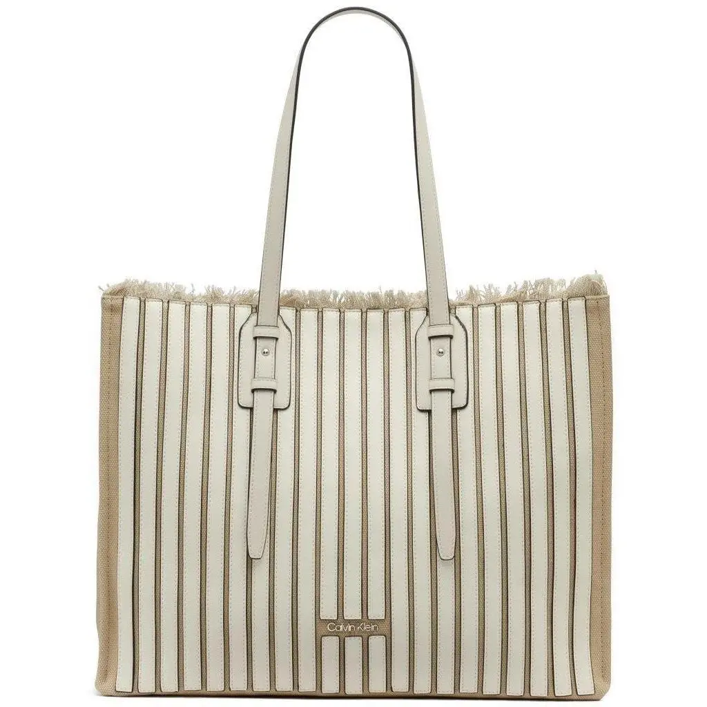 Calvin Klein Modern Essential Extra Large Tote One Size Cherub White Pieced