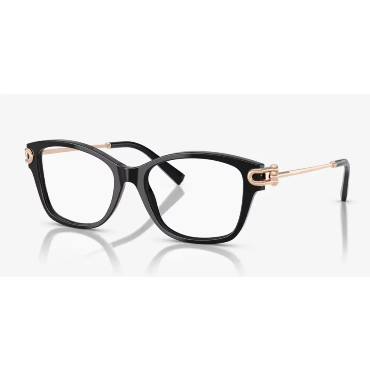Tiffany Co. Hardware Eyeglasses TF 2266 8001 53-17 140 Black Gold Frames