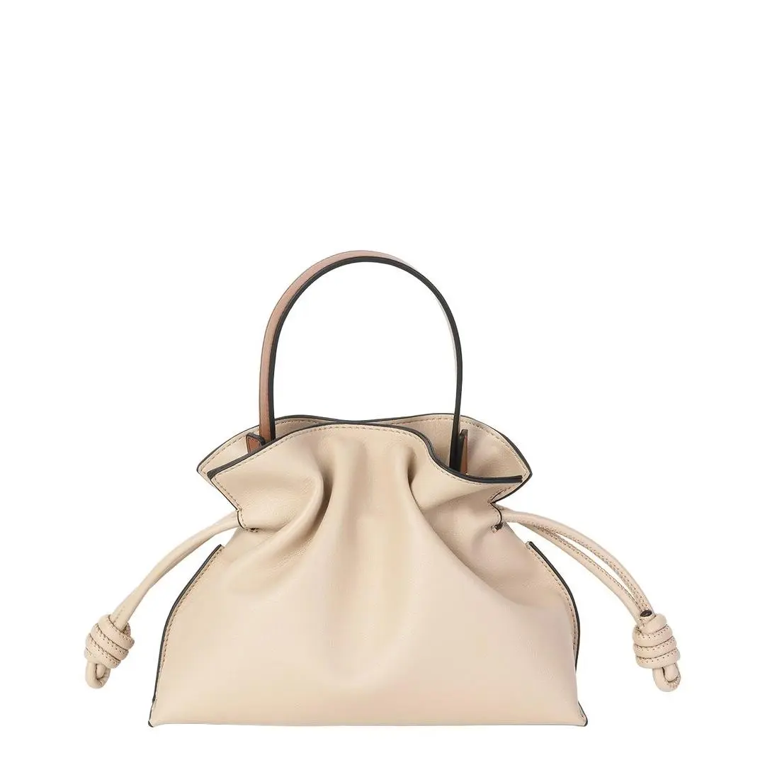 Tiffany Fred Paris Soft Leather Bucket Bag Women`s Beige