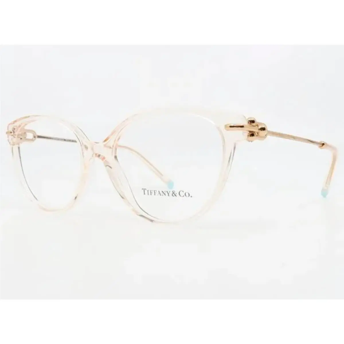 Tiffany Co Eyeglasses TF 2217 8278 53-17 140 Pink Crystal Gold Frames