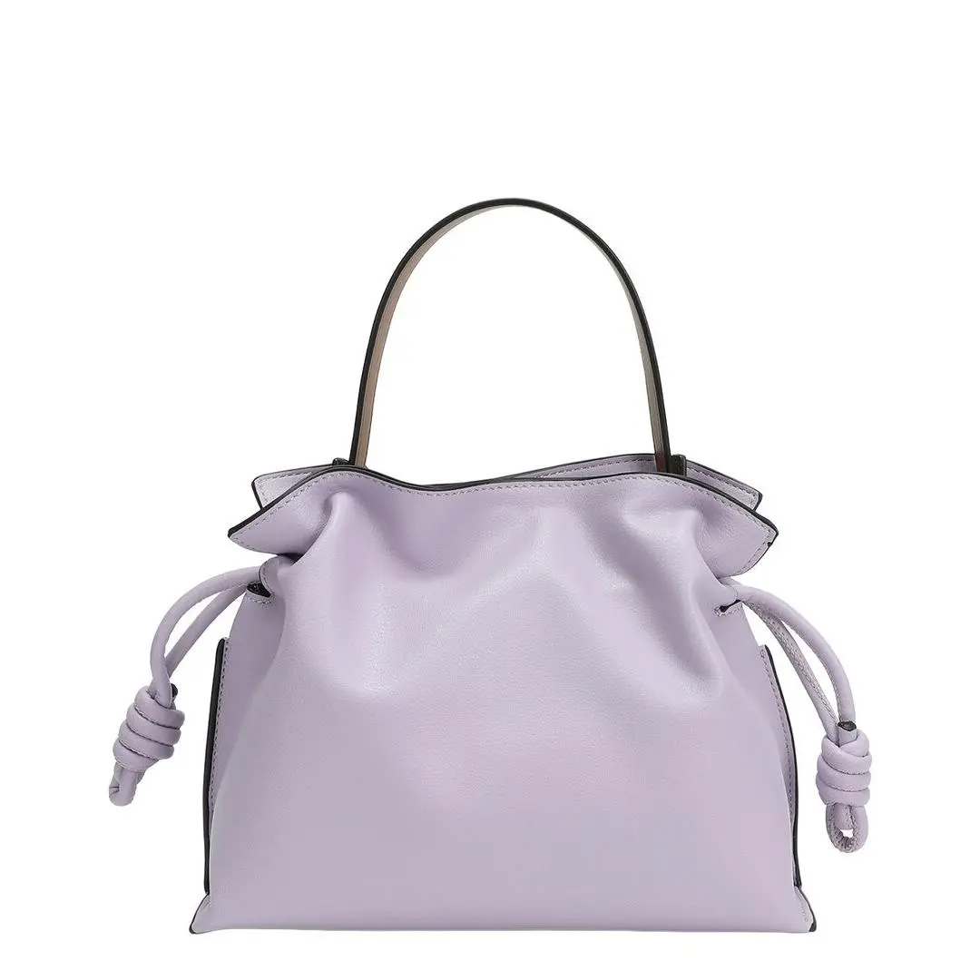 Tiffany Fred Paris Soft Leather Bucket Bag Women`s Purple