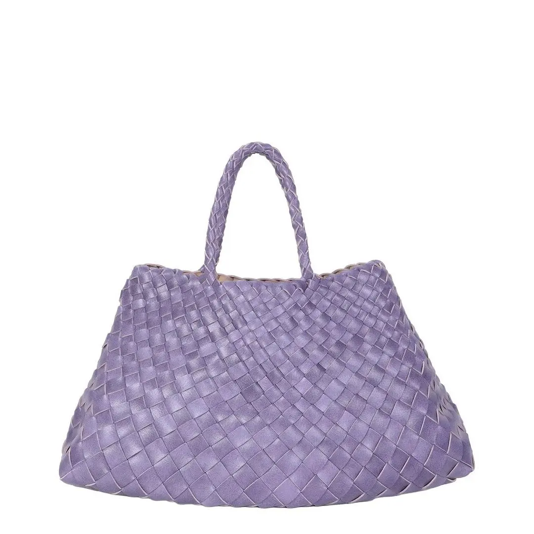 Tiffany Fred Paris Woven Leather Tote Women`s Purple by Tiffany & Co.