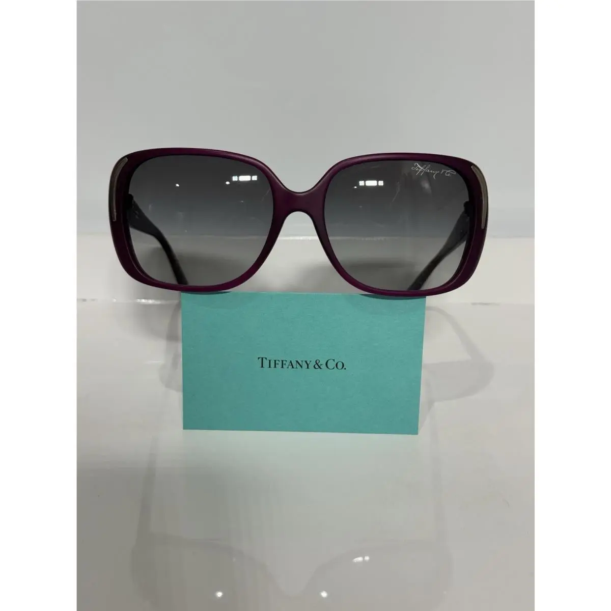 Tiffany Co. 4084G Violet Acetate Woman’s Gray Gradient Sunglasses