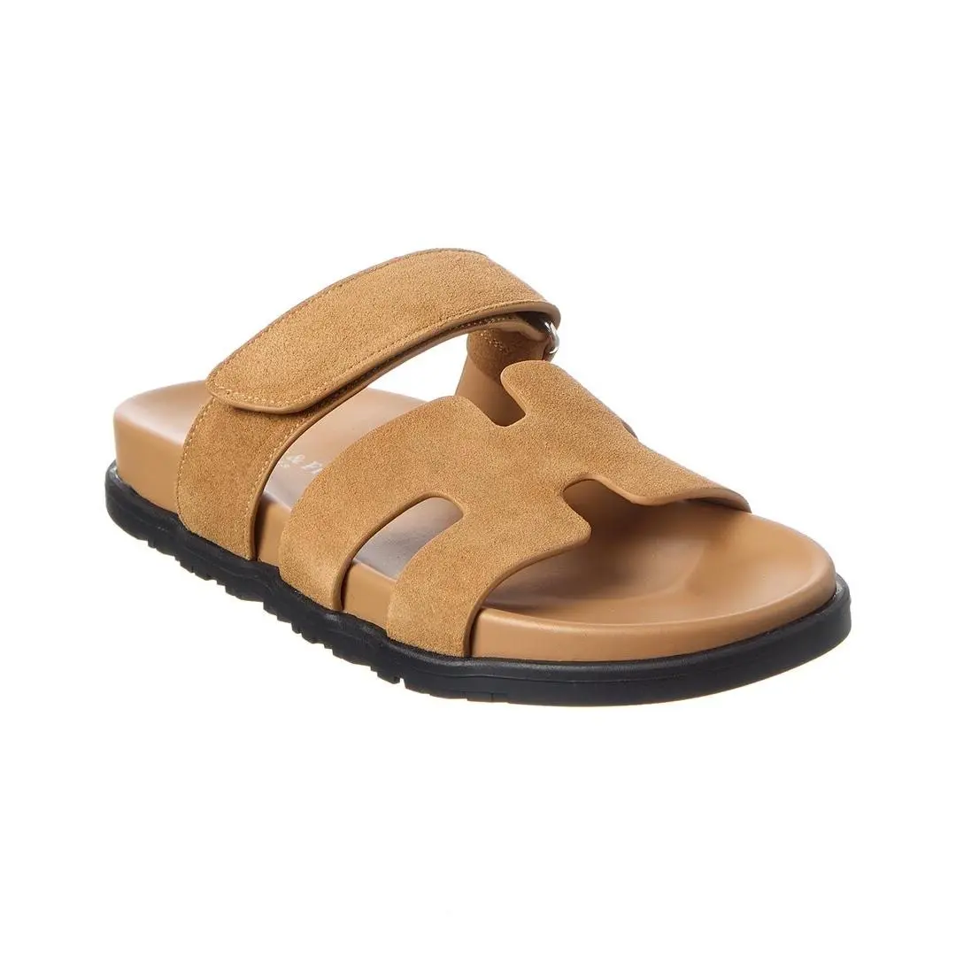 Tiffany Fred Paris Suede Sandal Women`s Brown 41
