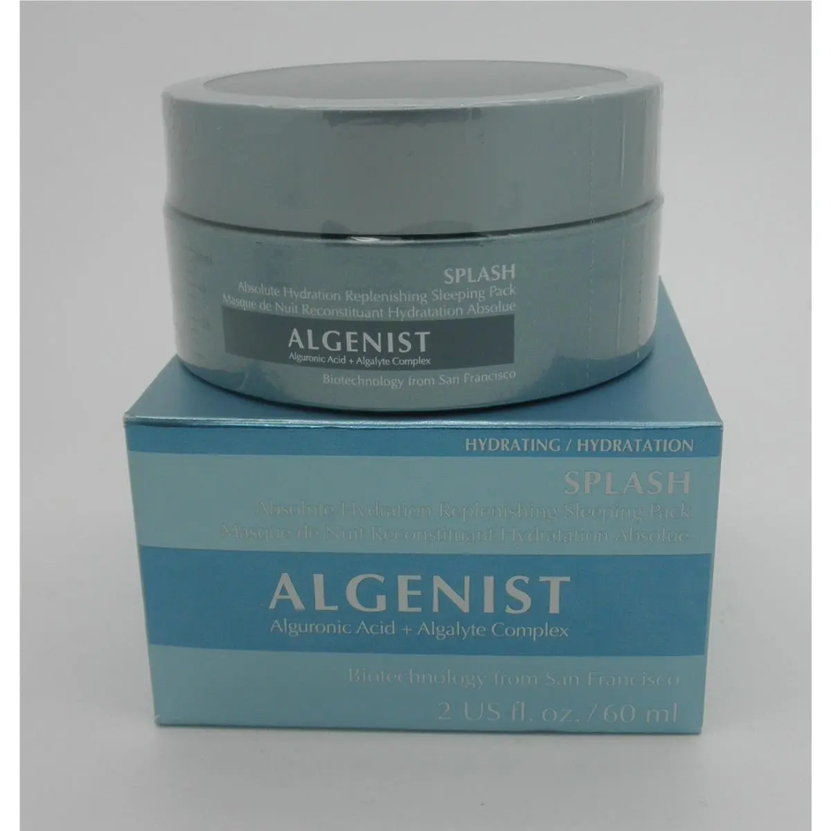 Algenist Splash Absolute Hydration Replenishing Sleeping Pack 2 oz