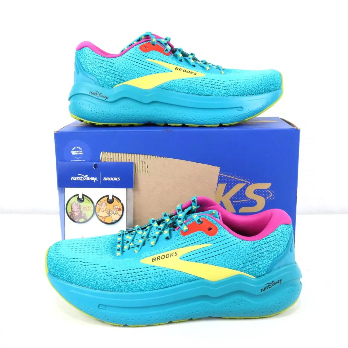 Brooks x Rundisney Ghost Max 2 SS Sneakers In Blue Men`s Size 10 1105051D440