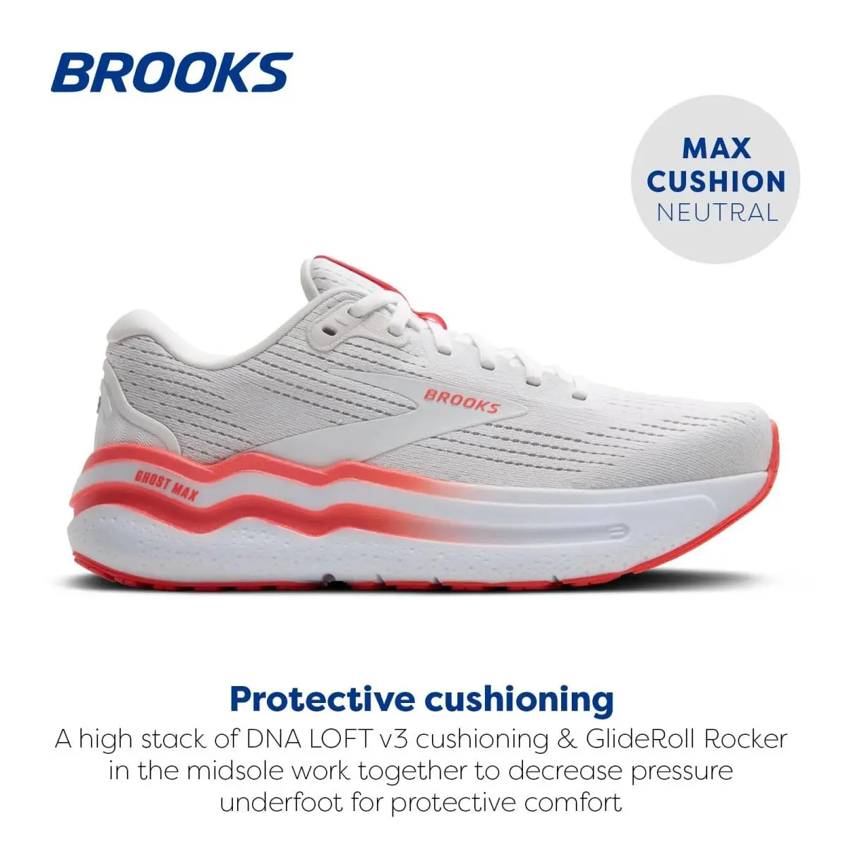 Brooks shoes - Brooks Ghost Max 2 - Ghost Max - White 3