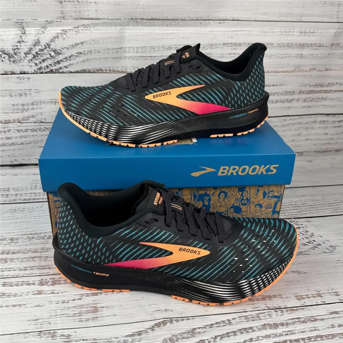 Brooks Hyperion Tempo Womens 7 B Running Shoes Blue Phantom Cosmo