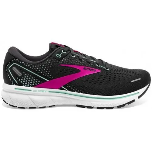 Brooks Ghost 14 Black Yucca Pink Womens Running Sneakers Shoes Sz 6.5 B
