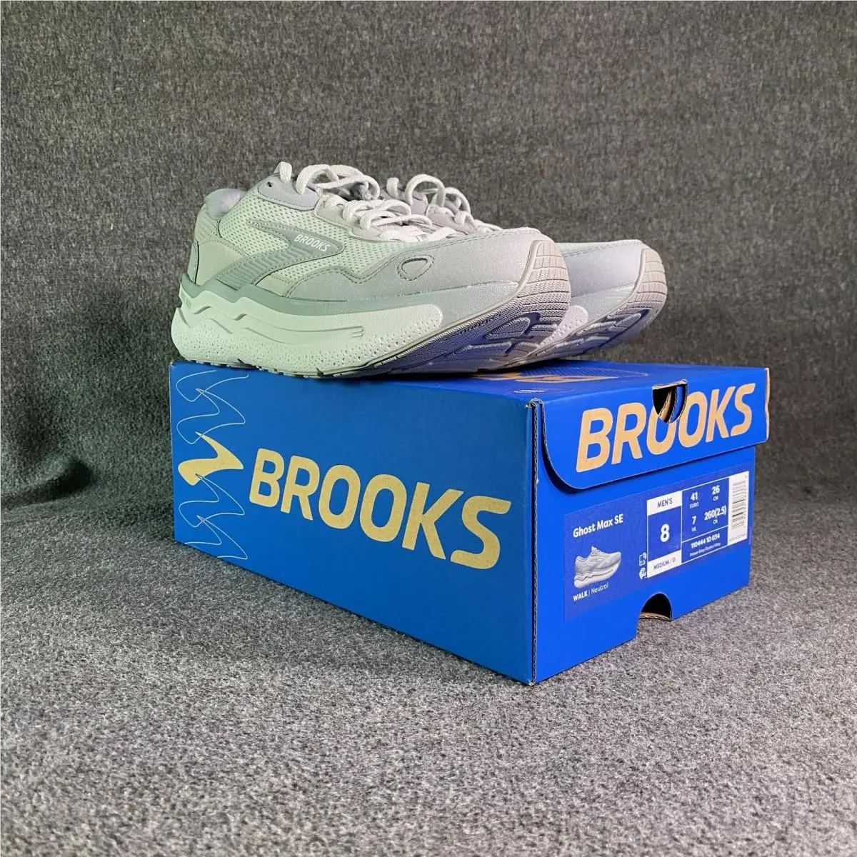 Brooks Ghost Max SE Shoes Mens Size 8 Gray Walking Neutral Sneakers 1104441D034