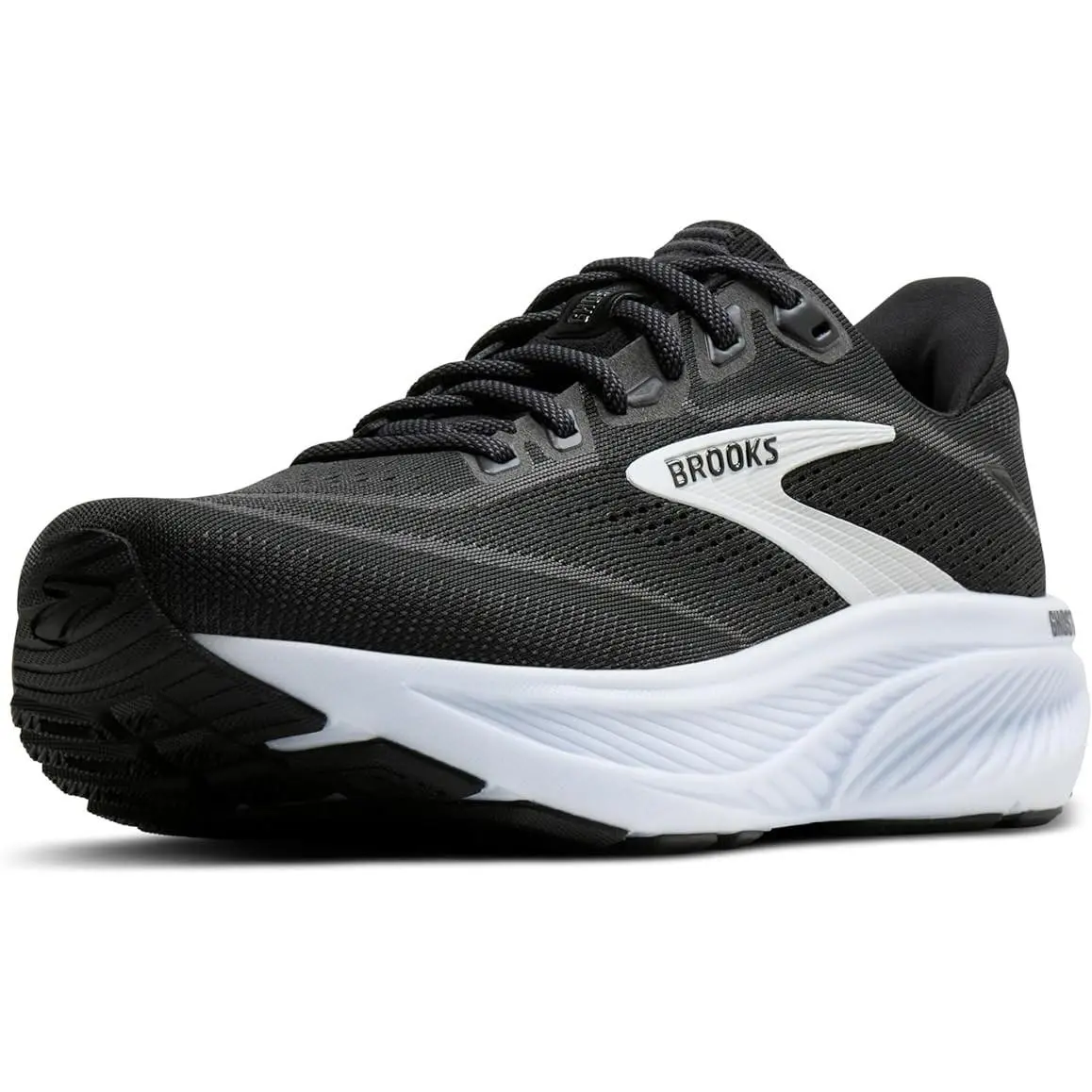 Brooks Men’s Ghost 18 Neutral Running Walking Shoe - Black/grey/white - 13 Med