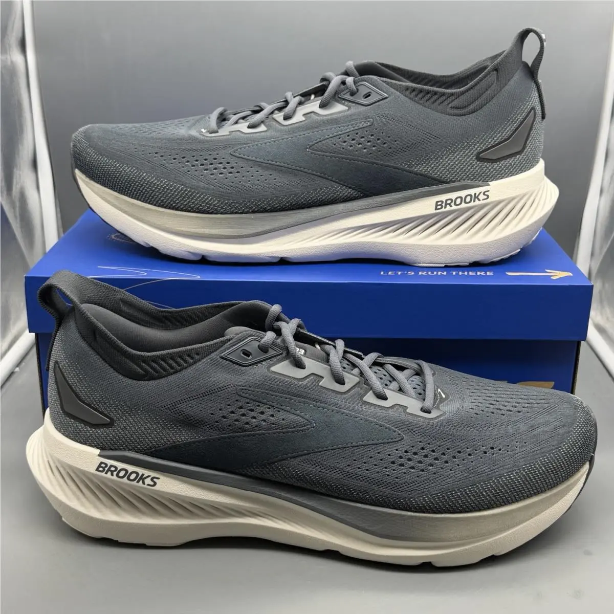 Brooks Glycerin 23 Men’s 8 D Running Shoes Walking Gym Sneakers Dark Gray