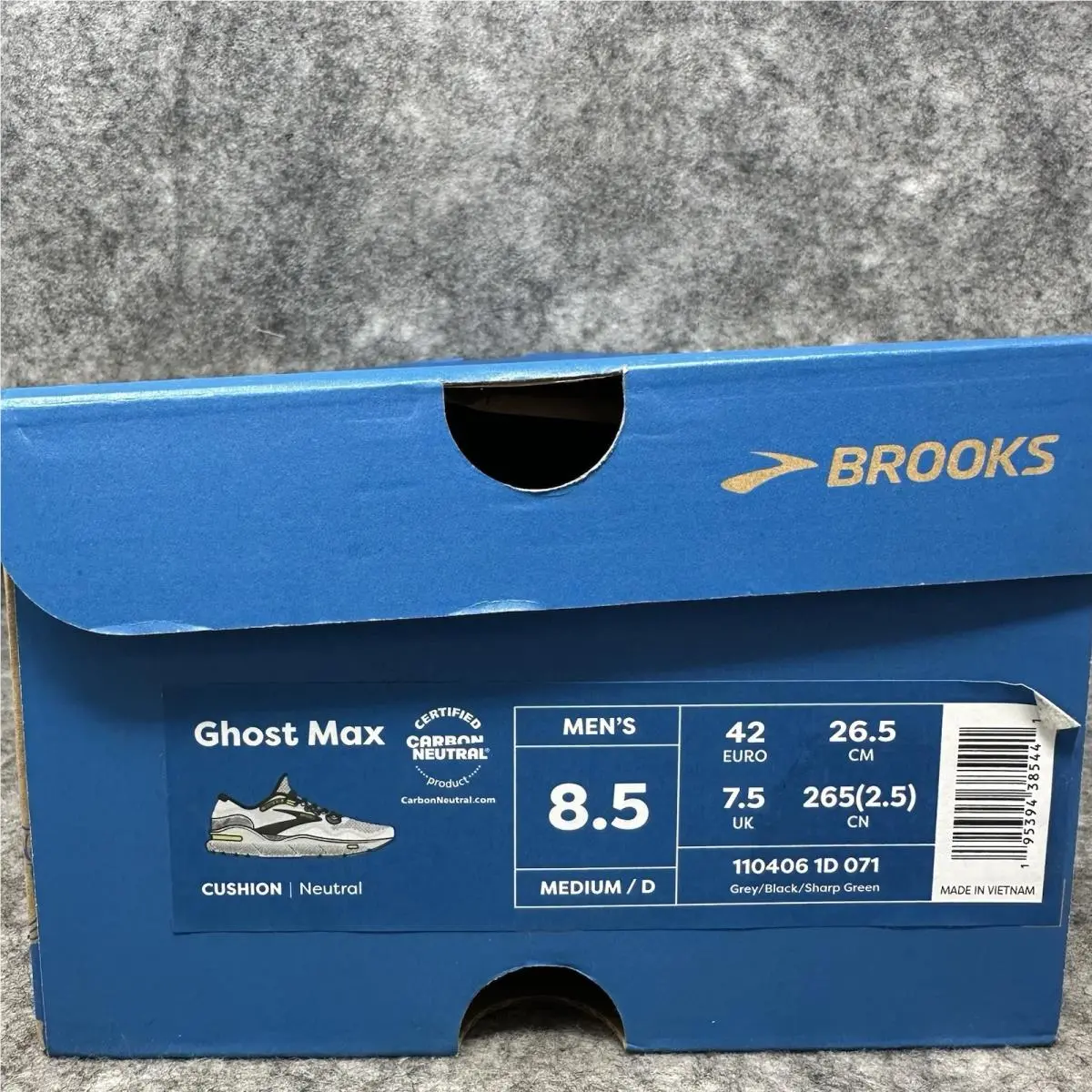 Brooks shoes - Brooks Ghost Max - Ghost Max - Gray (UPC: 195394385441) 9