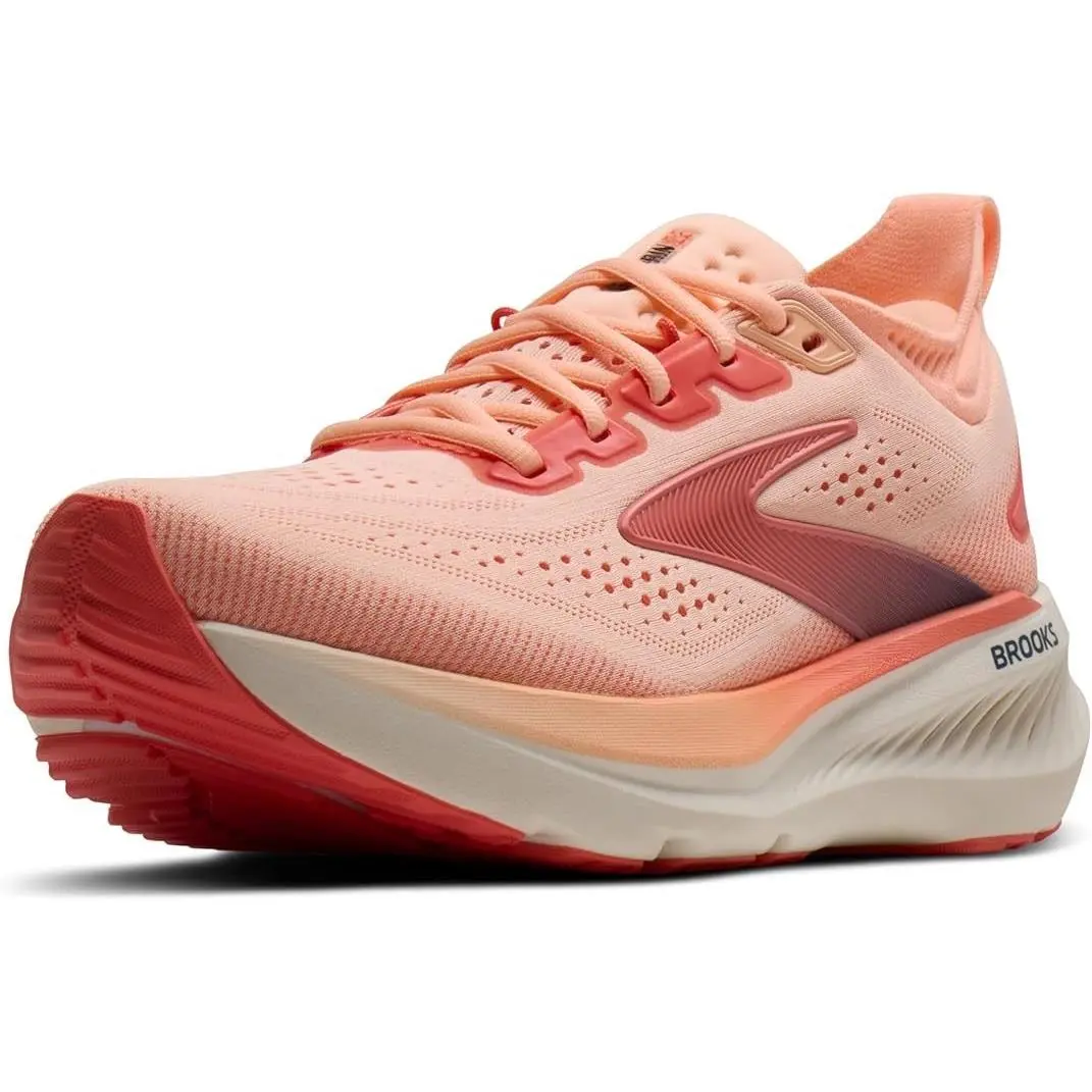 Brooks Women’s Glycerin 23 Neutral Running Shoe - Coral/peach/spellbound - 6