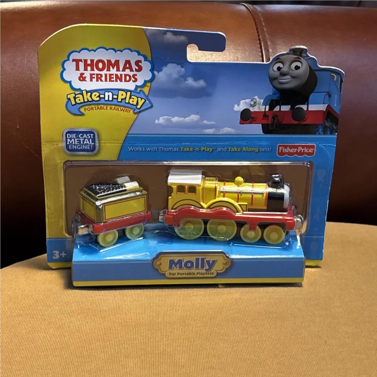 Molly Thomas Friends Train Take Along n Play Diecast Yellow Rare