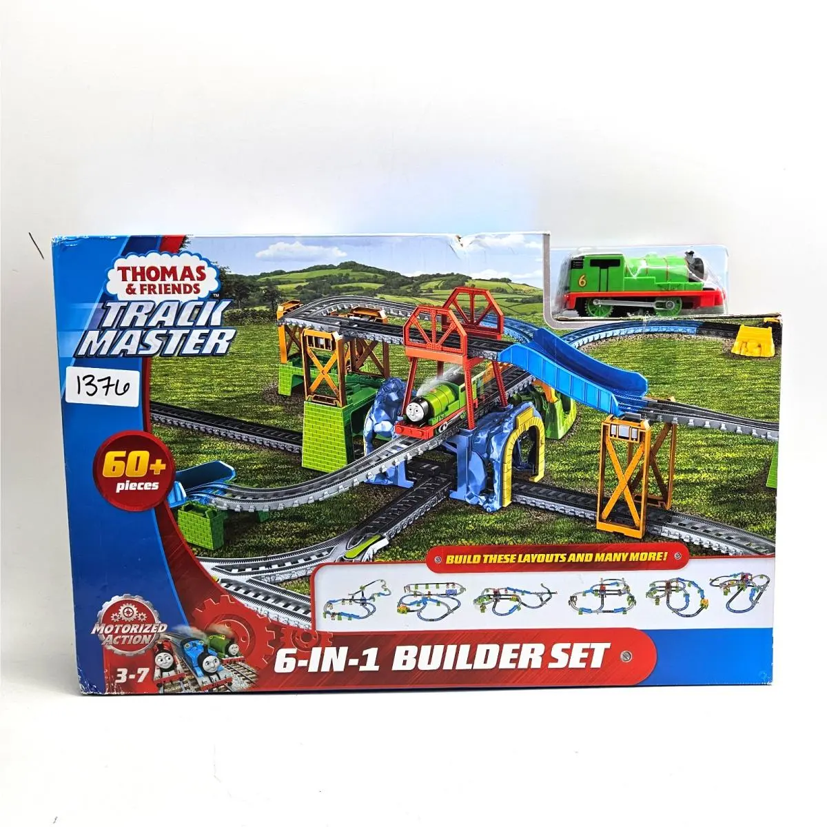Thomas Friends Trackmaster 6-in-1 Motorized Builder Set w/ Percy Engine GBN45