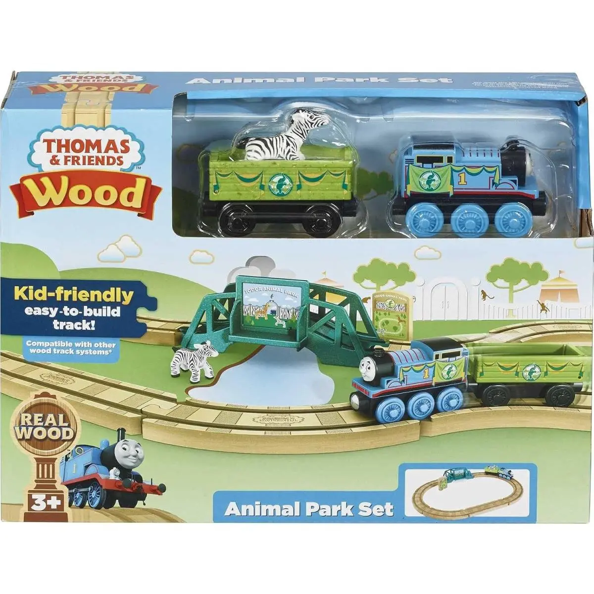 Thomas Friends Wood Animal Park Set Zebra Wooden Railway