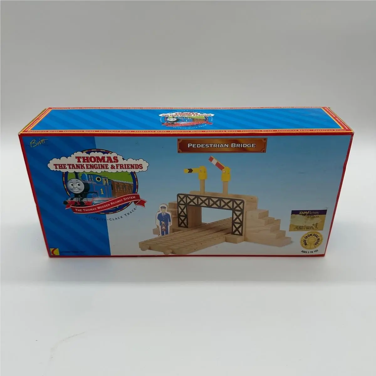Thomas Wooden Railway Vintage Pedestrian Bridge Destination Double Track