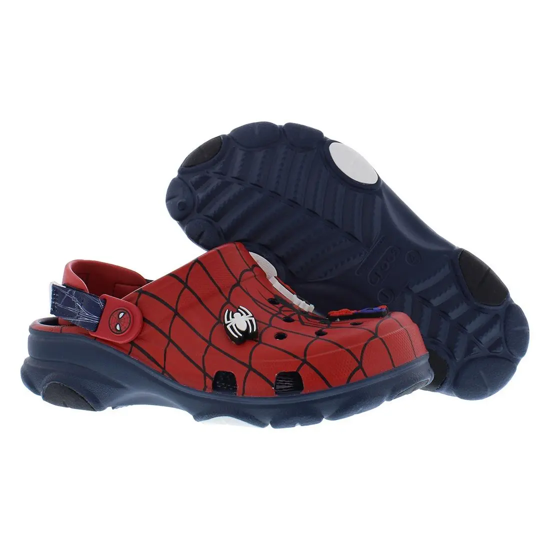 Crocs All Terrain Clog PS Boys Shoes Size 5 Color: Red/navy - Red/Navy, Main: Red
