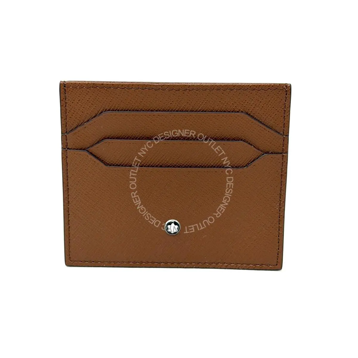 Montblanc Mens Brown Leather Card Holder Wallet with