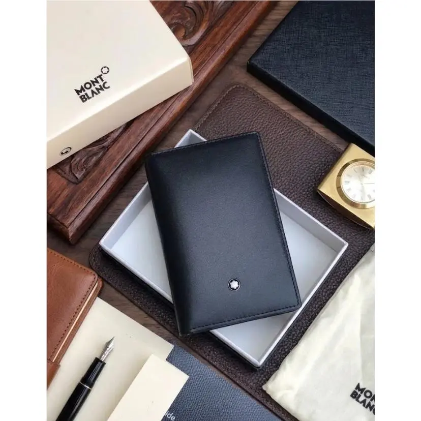 Montblanc Meisterstück 4CC Card Holder Wallet - Black Leather Luxury