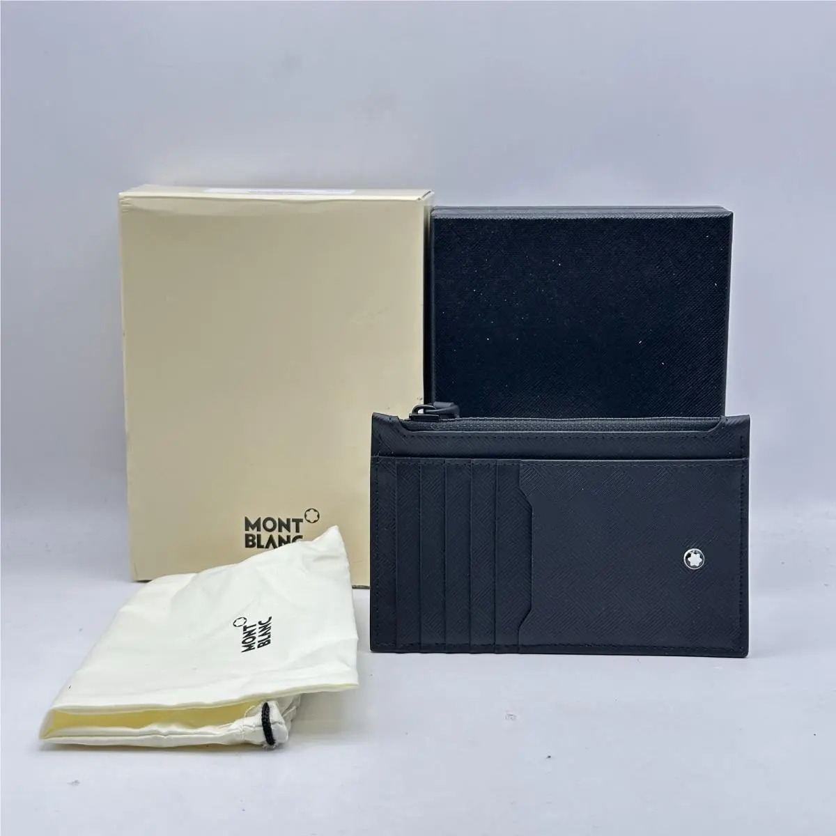 Montblanc Mens Extreme 3.0 Zipped Card Holder 8CC Black