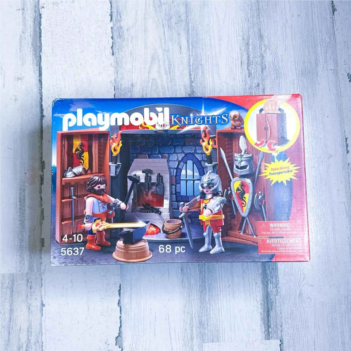 Playmobil 5637 Take Along Knights Playset 68 Pcs