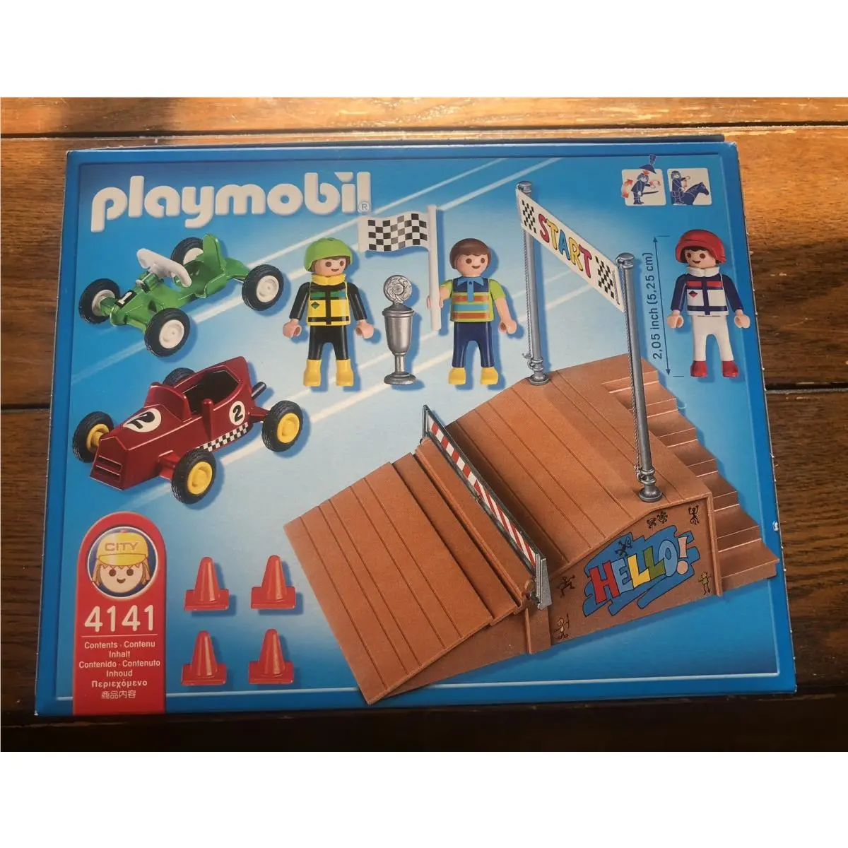 Playmobil 4141 Go-cart Race Compact Set Race Cars Gokart Gocart Soapbox Cars
