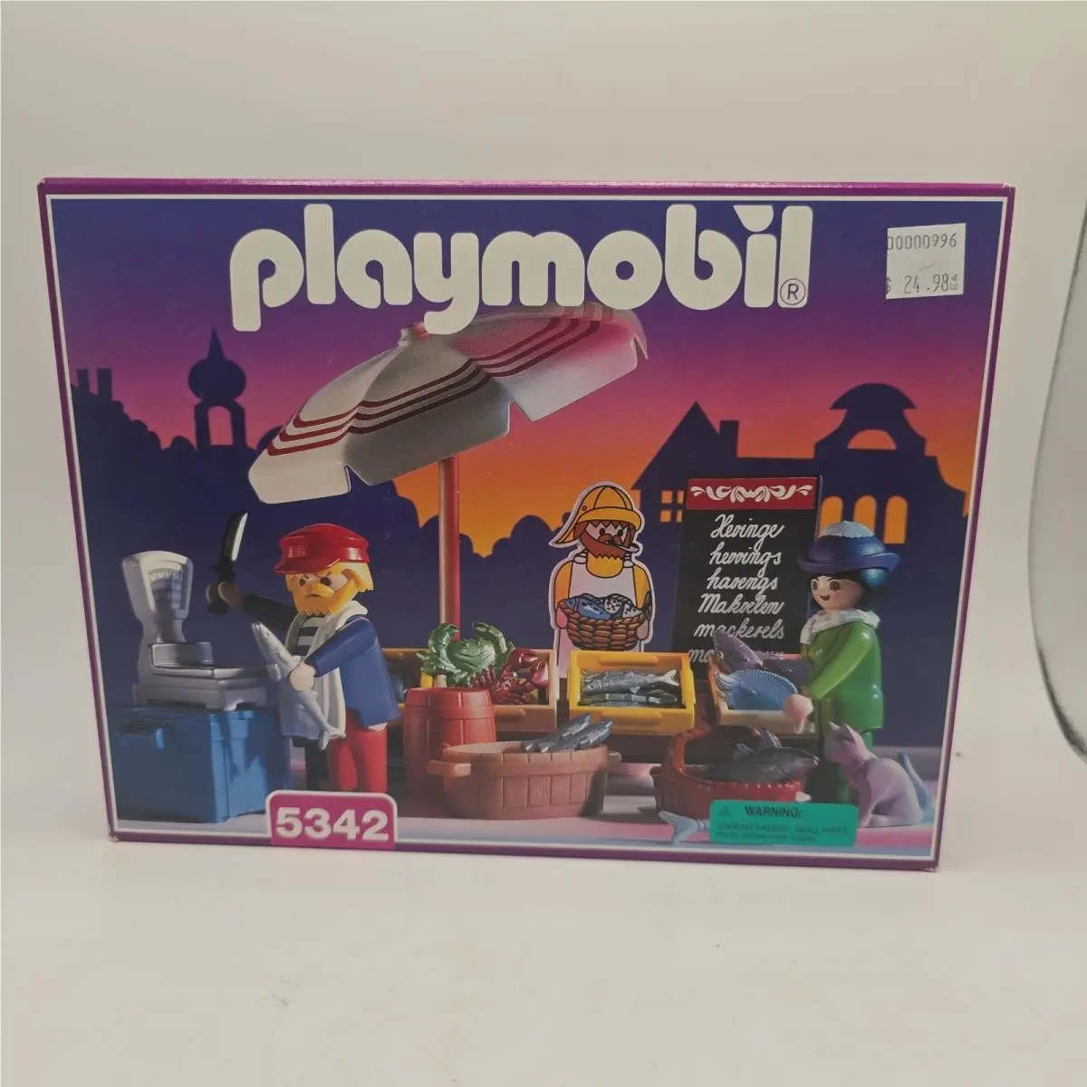 Playmobil 5342 Fish Stand 1996 Nos Victorian Market