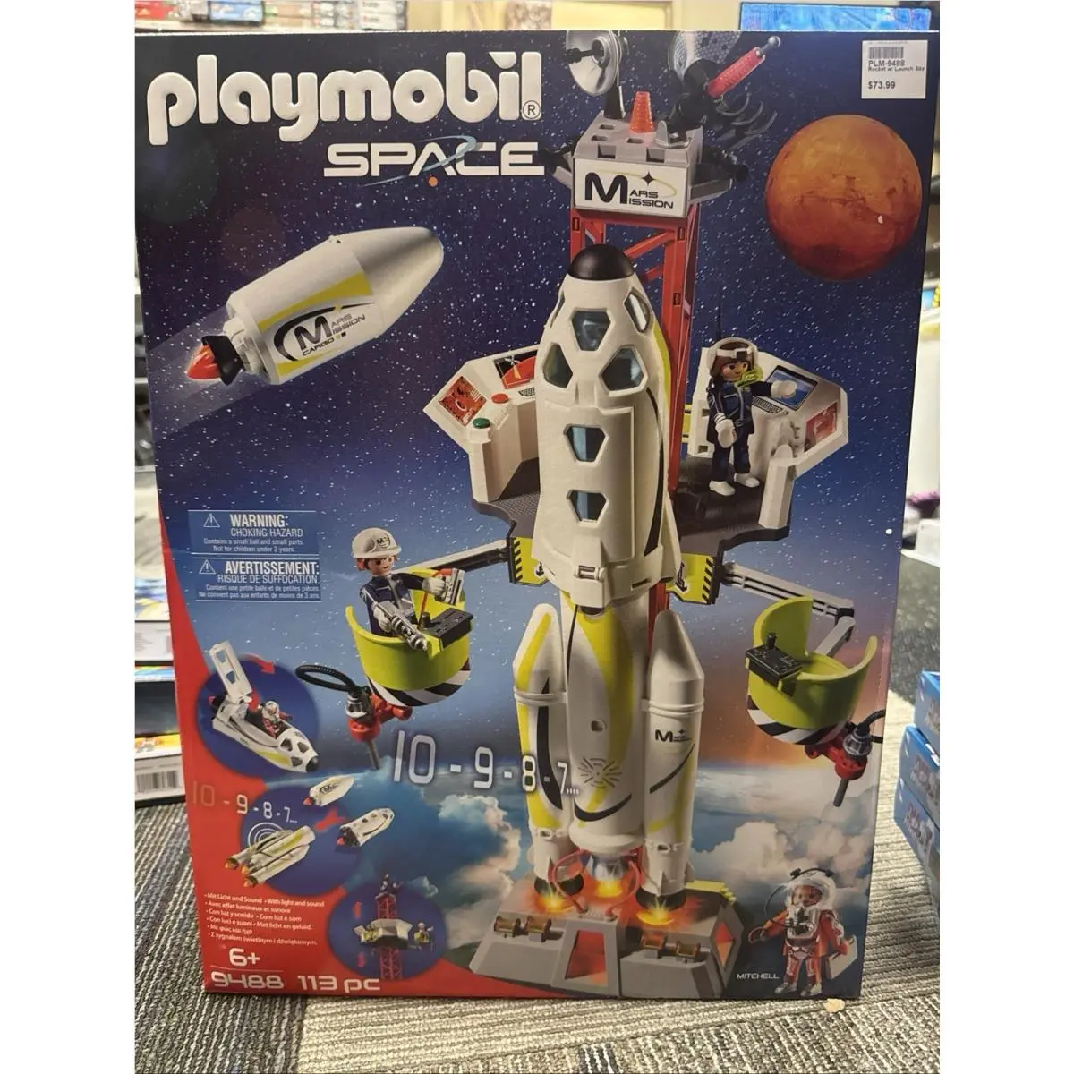 Playmobil Space Rocket Mars and Launch Platform 9488 Space Bright + Sound