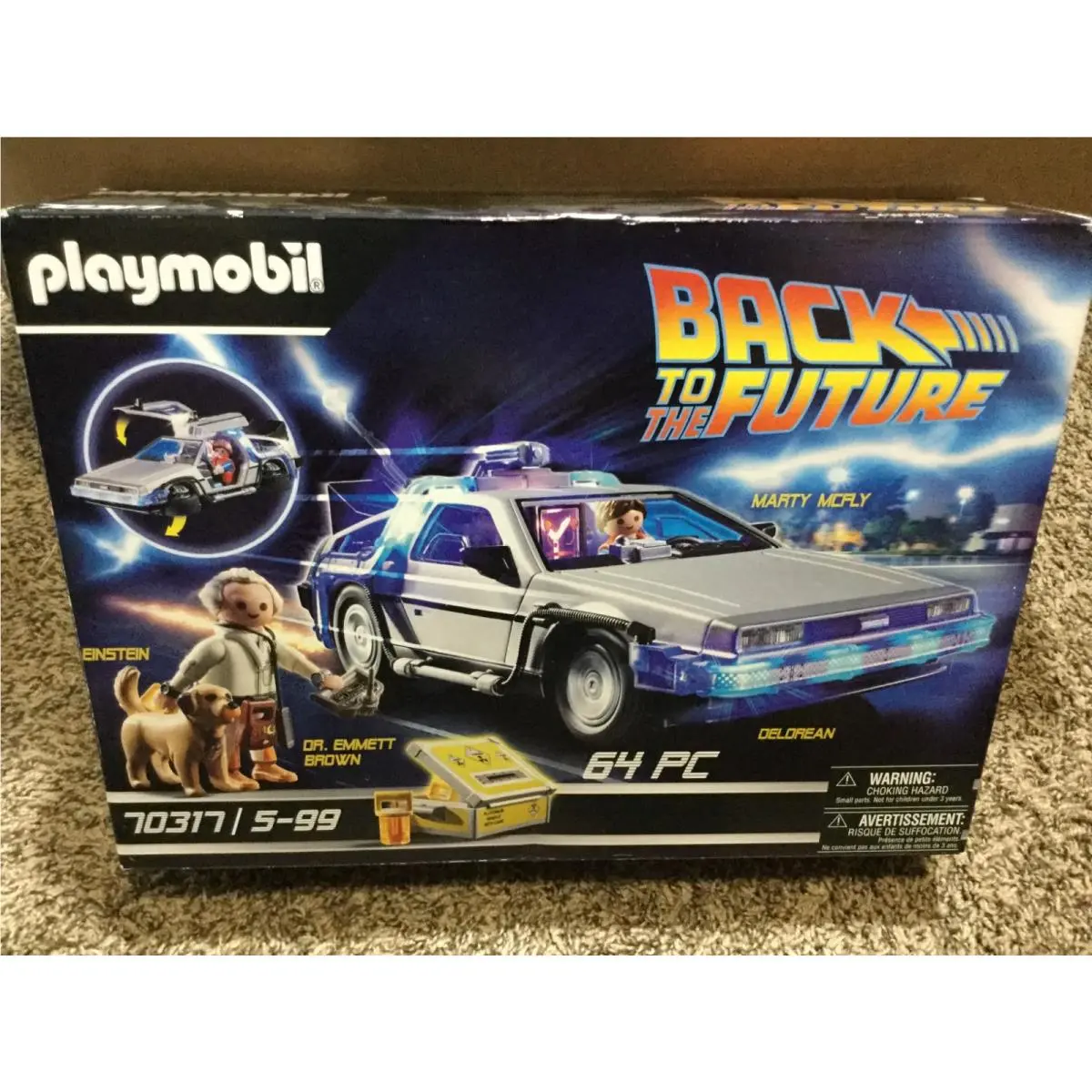 Playmobil Back to The Future Delorean Time Machine 70317 Dr Brown Marty Mcfly