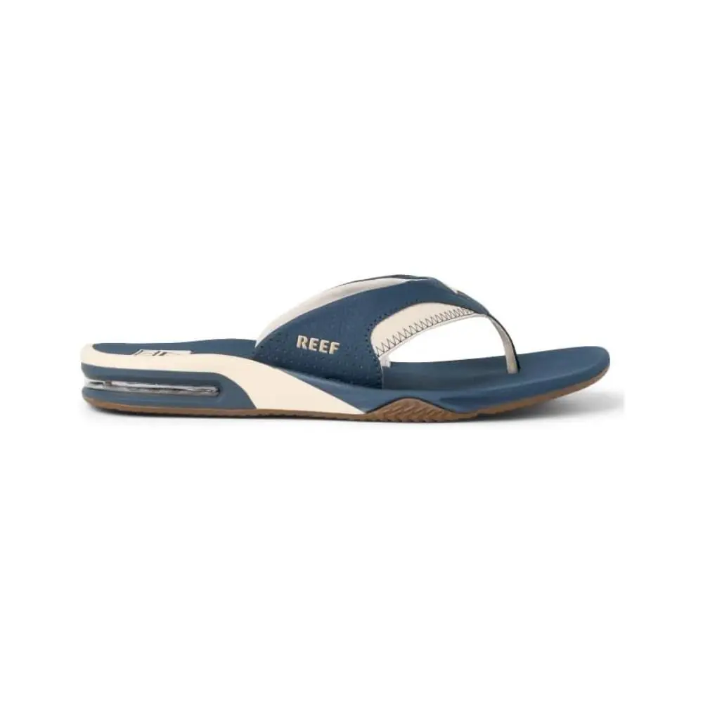 Reef Fanning Men`s Sandals Bottle Opener - Navy/oat - Navy