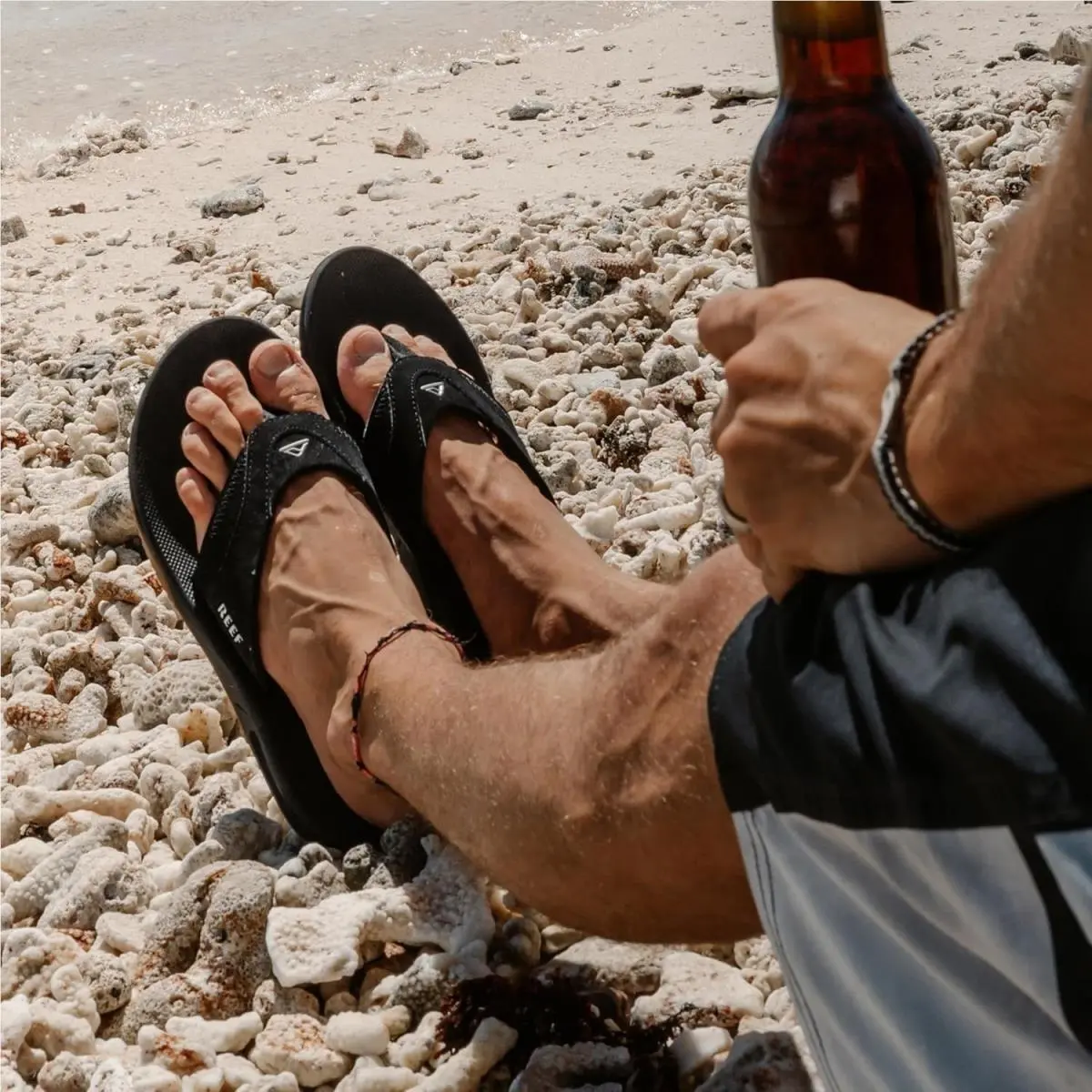 Reef shoes - Fanning Bottle Opener Flip Flops - 8818626 - Black (UPC: 881862642269) 3
