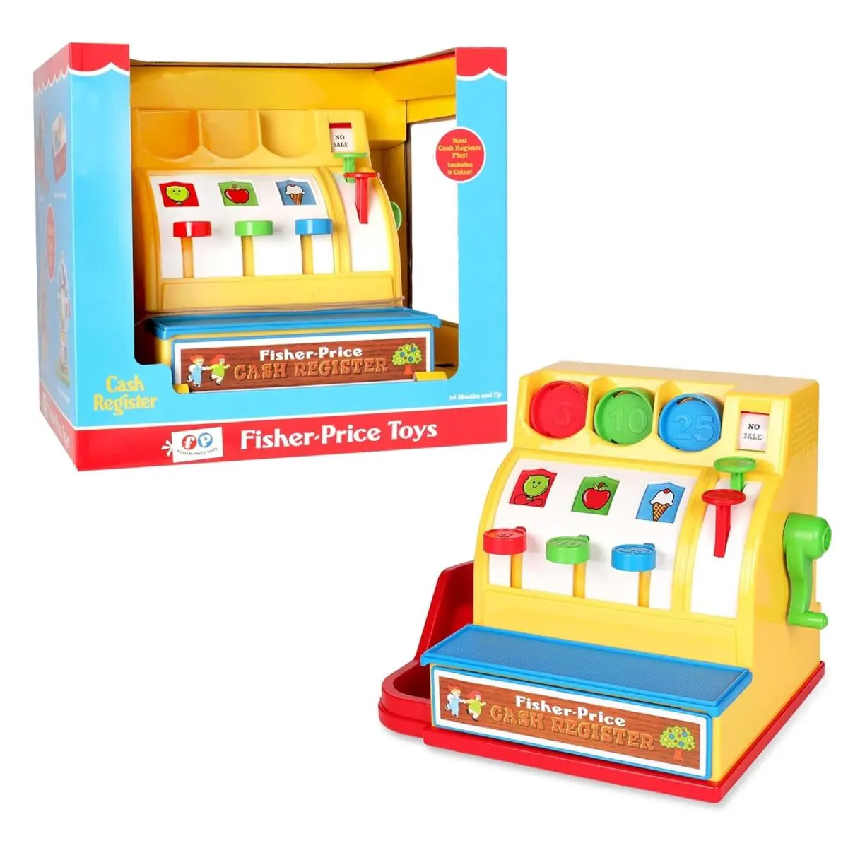Fisher Price Cash Register Vintage Preschool Toy Gift For Girls Classic Retro