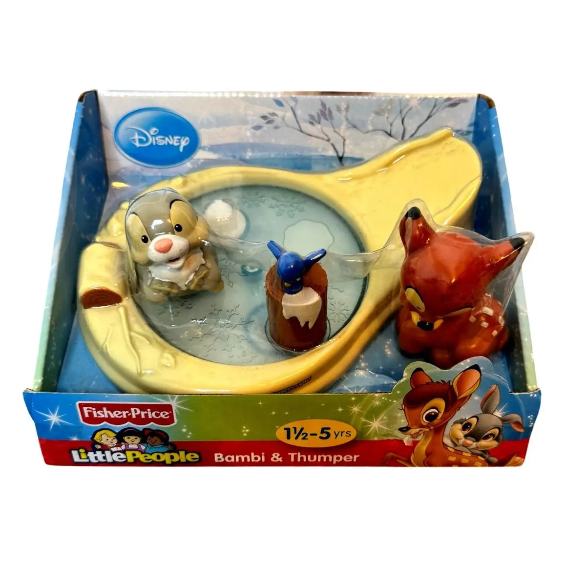 Fisher-price Little People Disney Bambi Thumper Ice Pond Playset 2012
