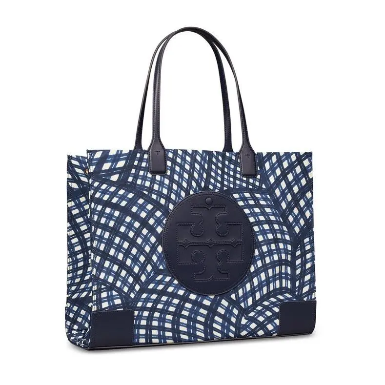 Tory Burch Ella Printed Tote Navy