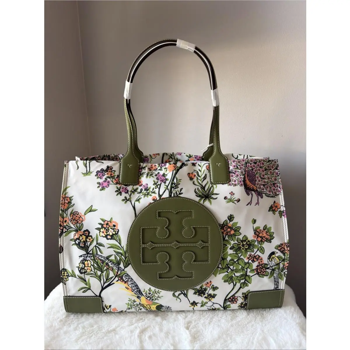 Tory Burch Ella Printed Tote Winter Sage