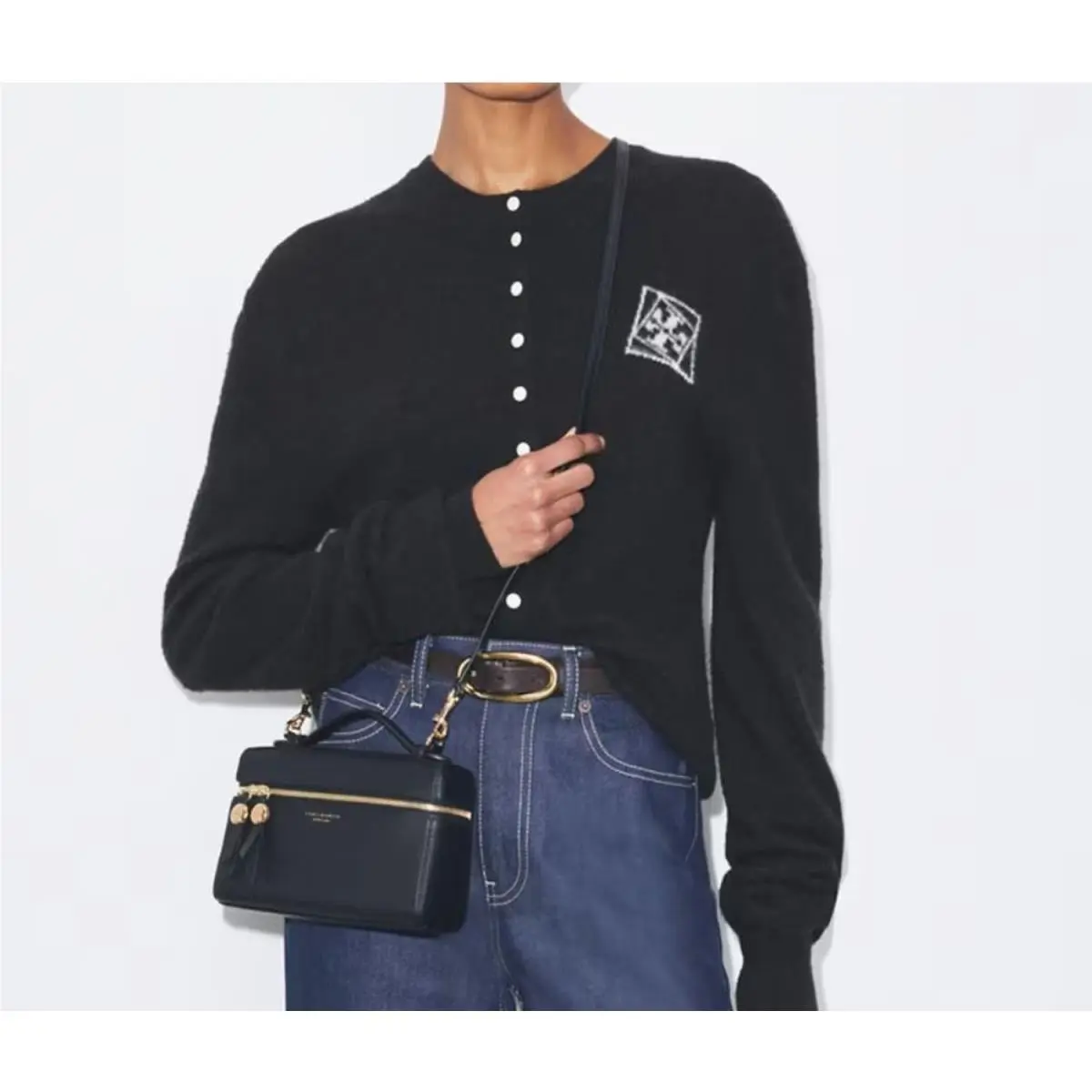 Tory Burch Romy Slim Mini Bag Black OS