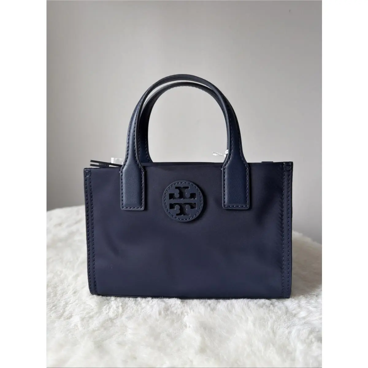 Ella Bio Nylon Mini Tote Crossbody Bag Navy by Tory Burch