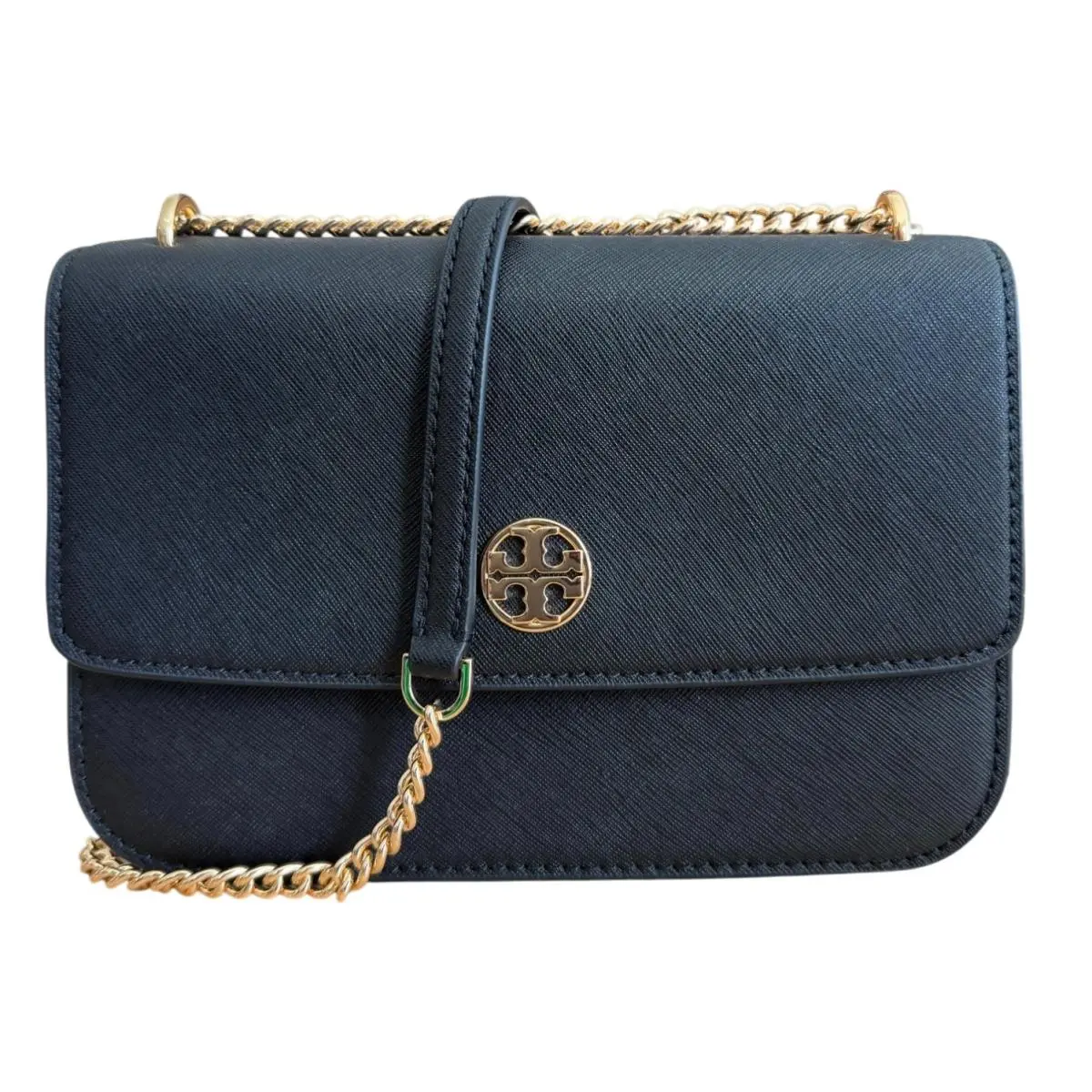 Tory Burch Saffiano Leather Shoulder Bag Crossbody – Classic Black 159585