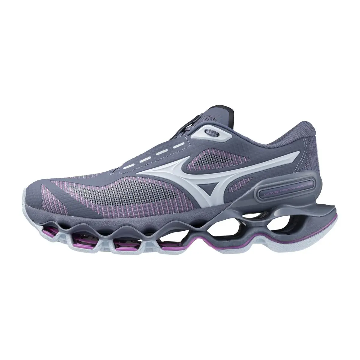 Mizuno Women`s Wave Prophecy 15 Running Shoe Black Bean-dystopic Ray - wild wind ice water