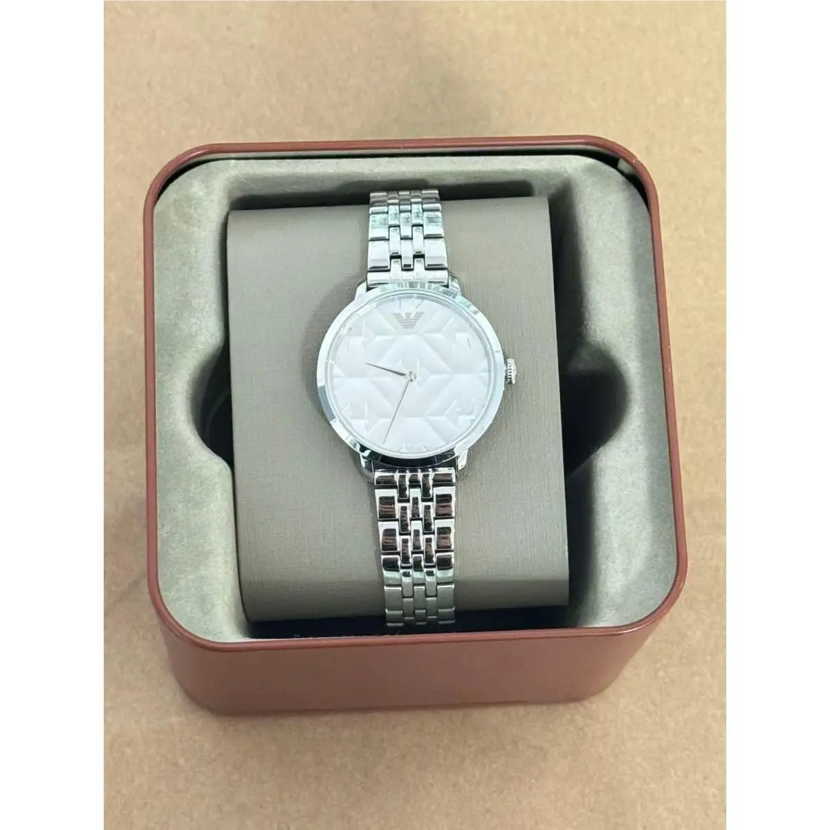 AR11213 Women`s Watch Modern Slim Silver Dial by Emporio Armani