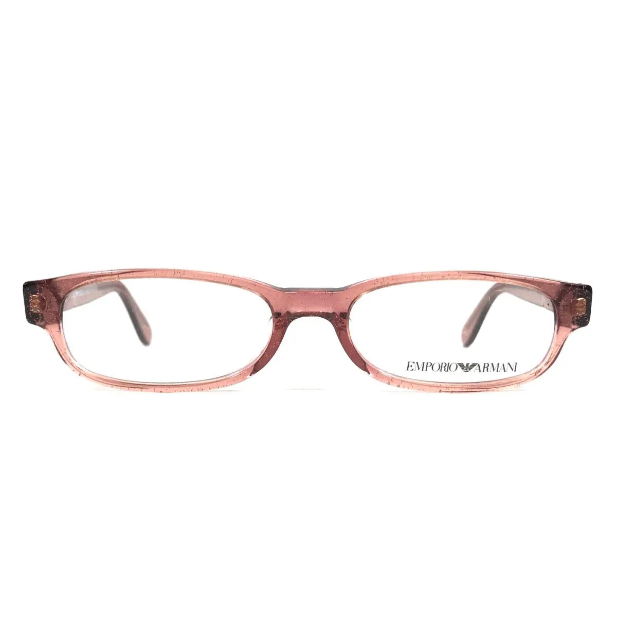Emporio Armani Eyeglasses Frames 610 370 Crystal Glitter Pink Oval 52-17-140
