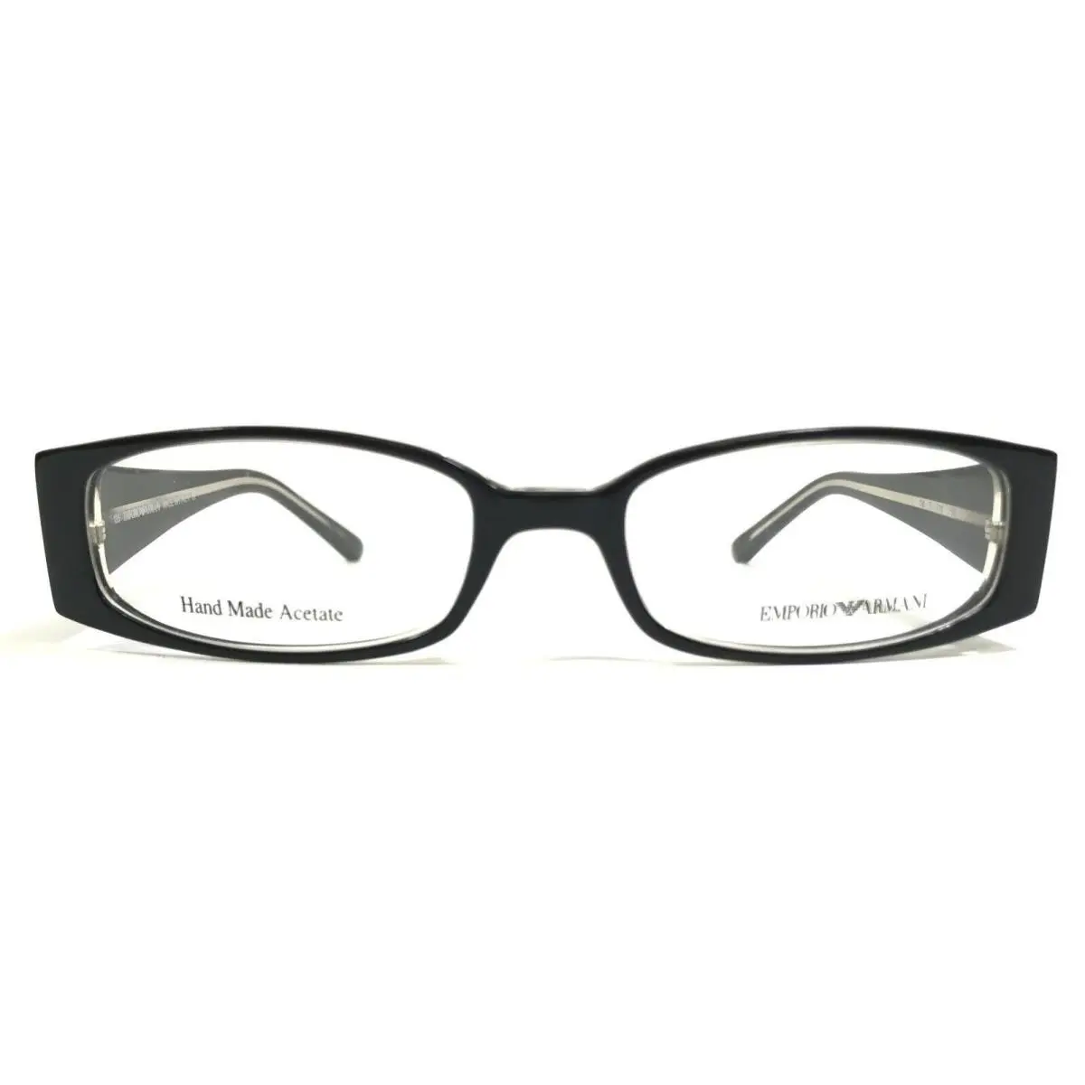 Emporio Armani Eyeglasses Frames EA9011 MH9 Polished Black Clear Oval 50-17-135