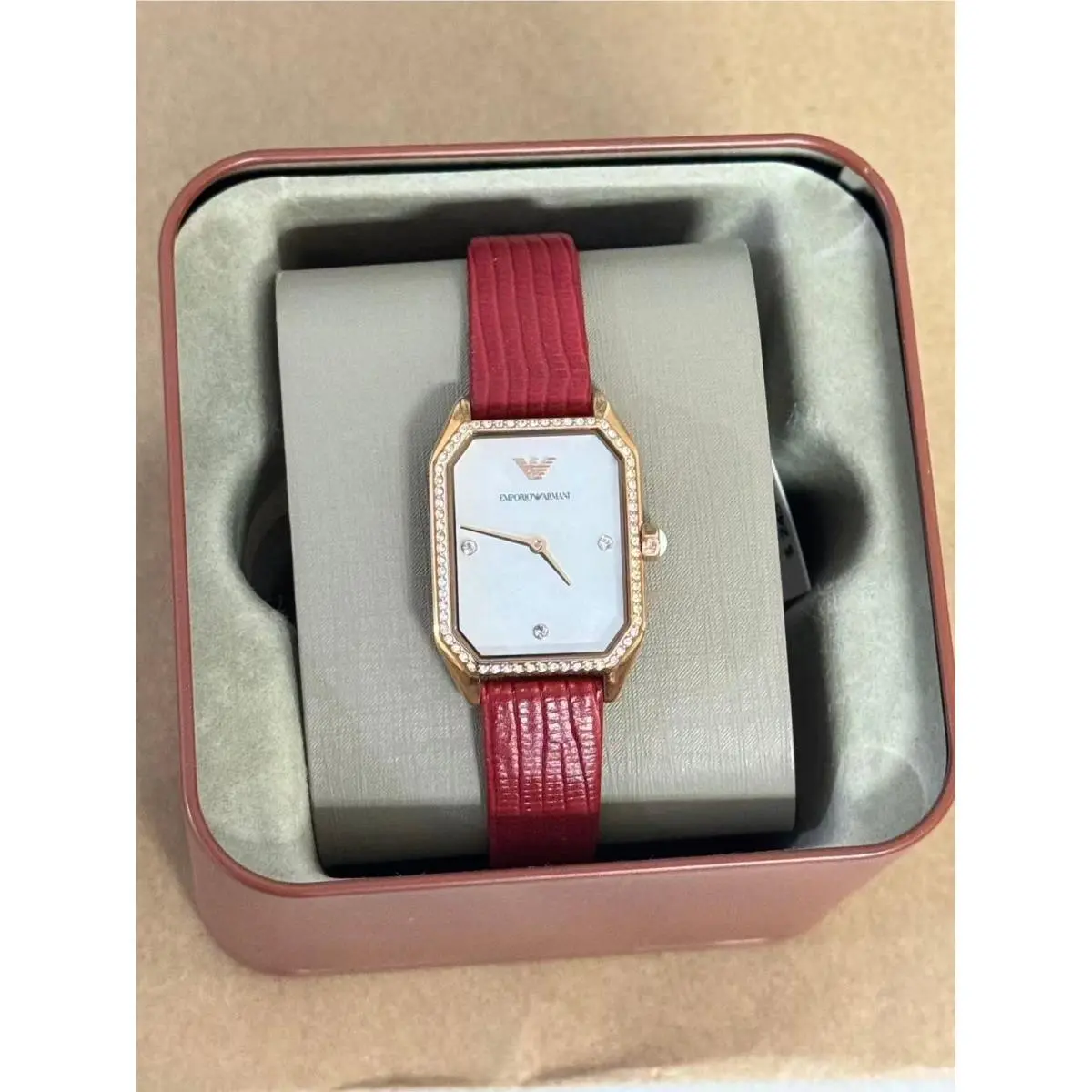 Watch For Ladies Gianni T-bar AR11467 with White by Emporio Armani