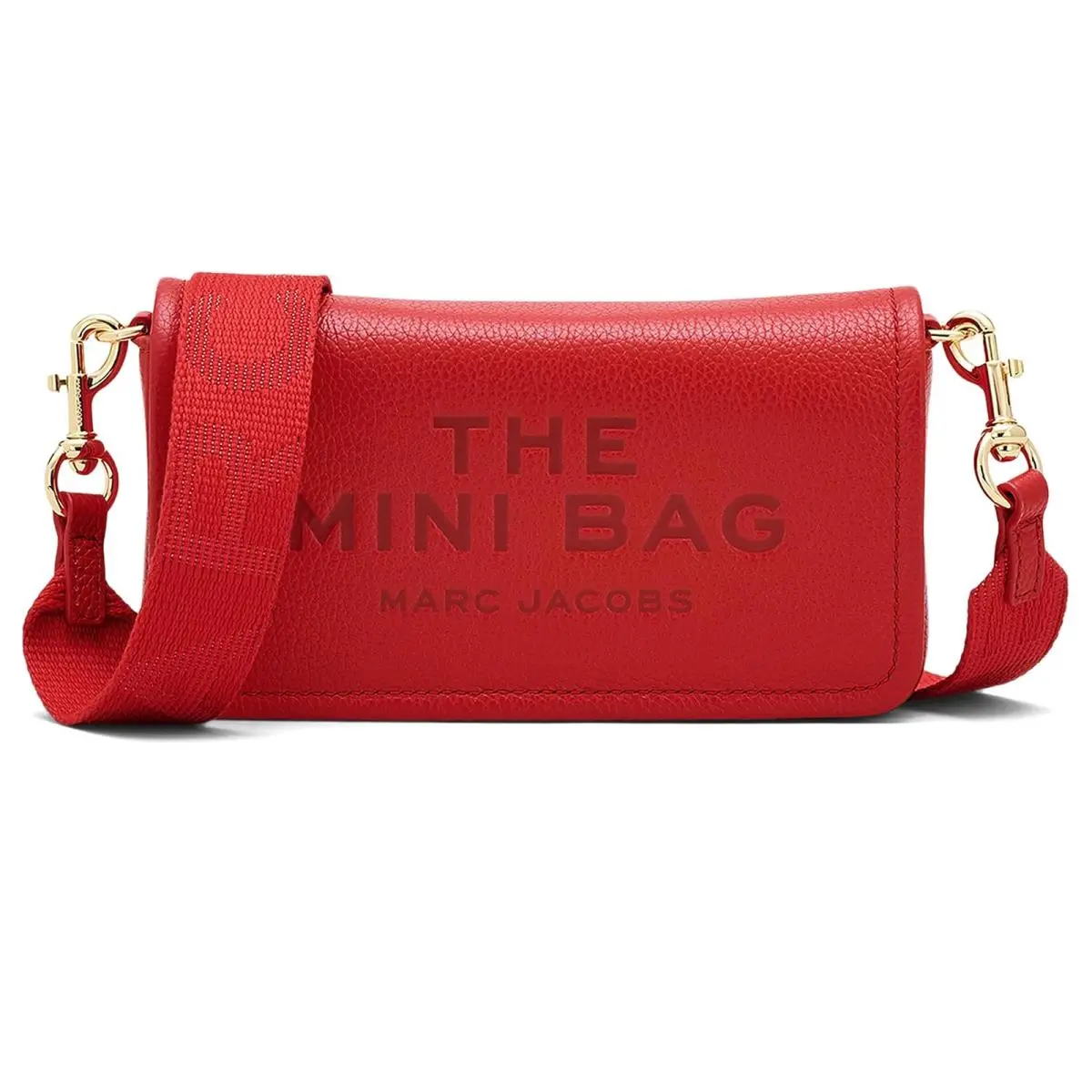 Woman`s Handbags  The Leather Mini Bag True Red by Marc Jacobs