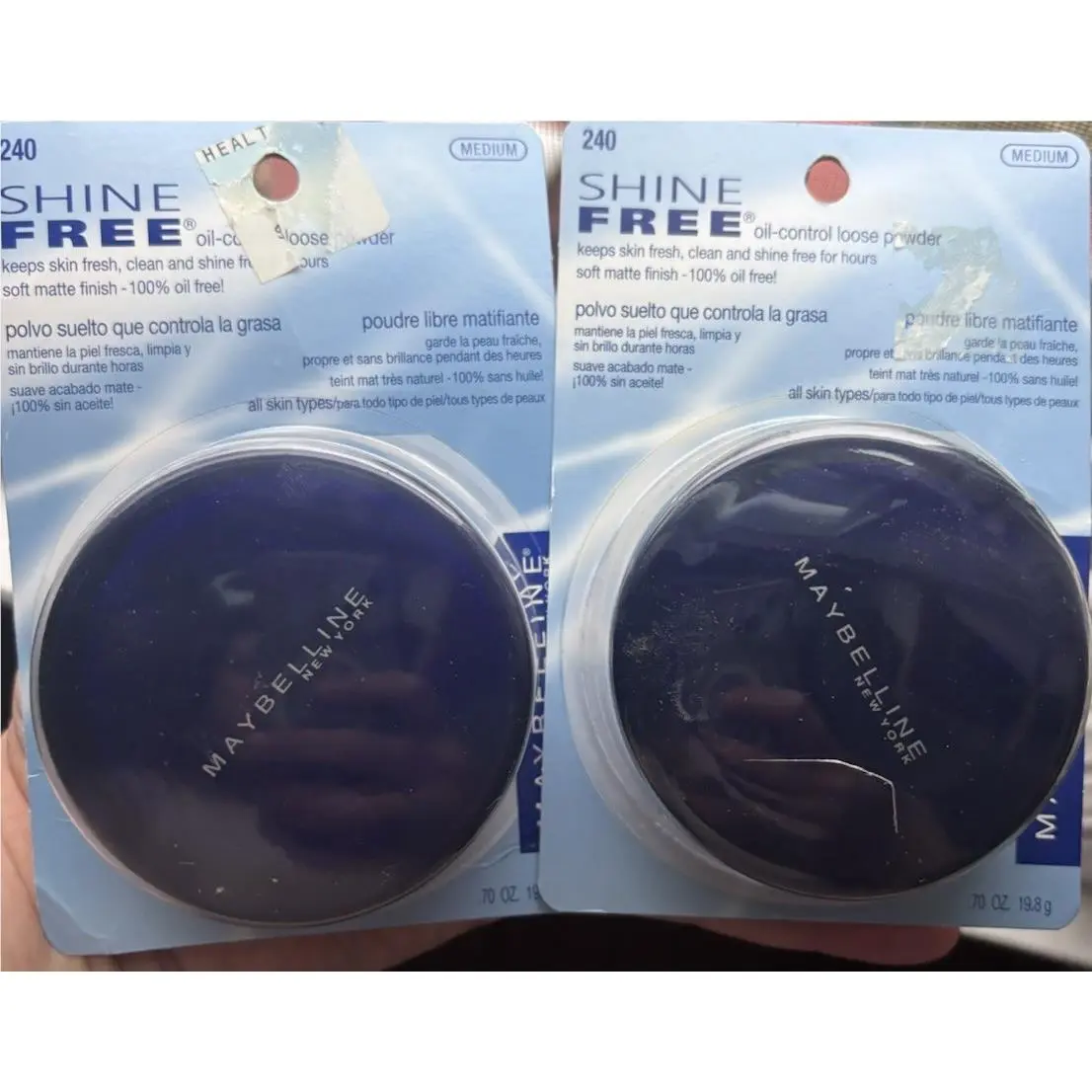 Maybelline Shine Free Control Loose Powder Oil Free-210 Medium Lot OF 2