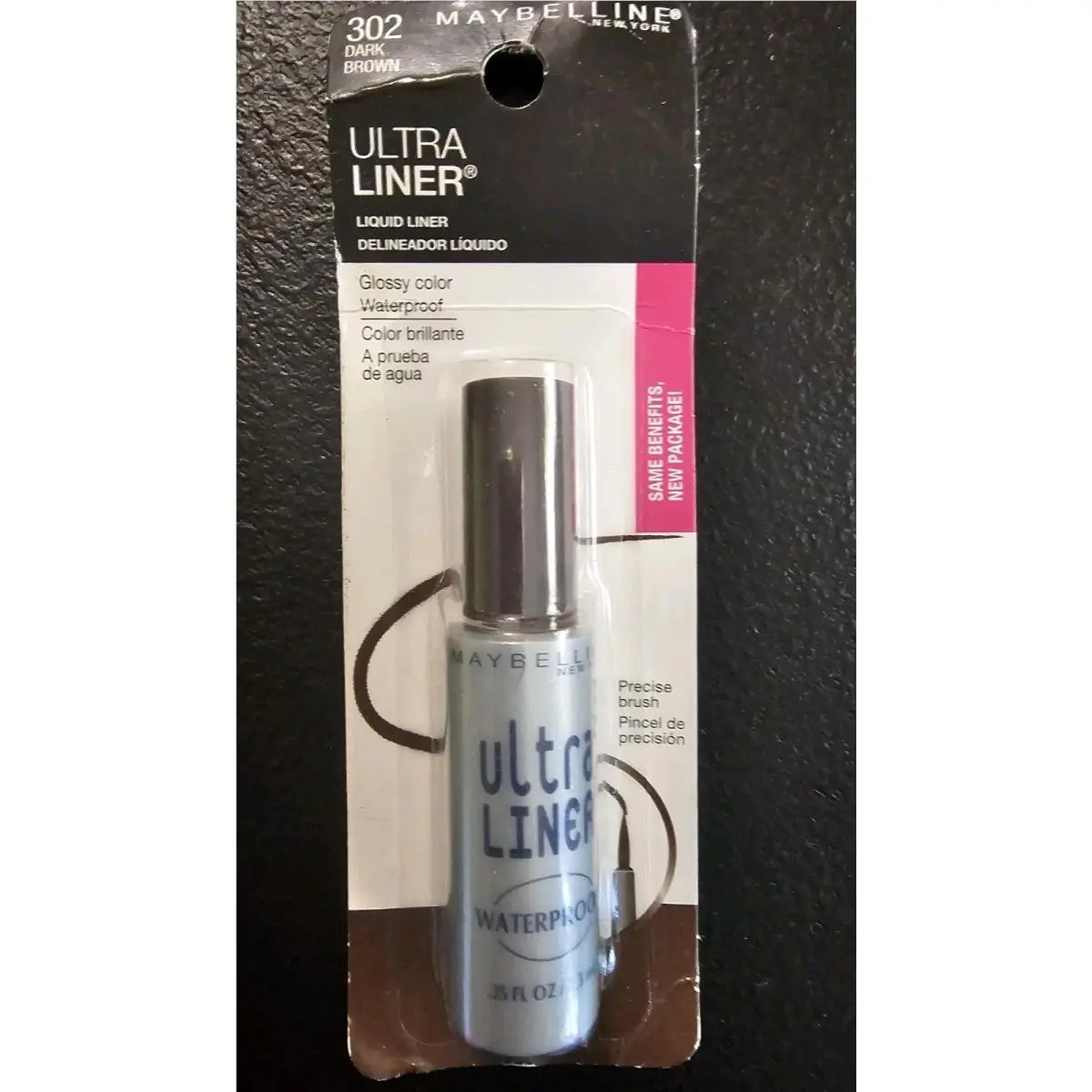 Retired Maybelline Waterproof Ultra Liner Eyeliner 302 Dark Brown Retro 80s