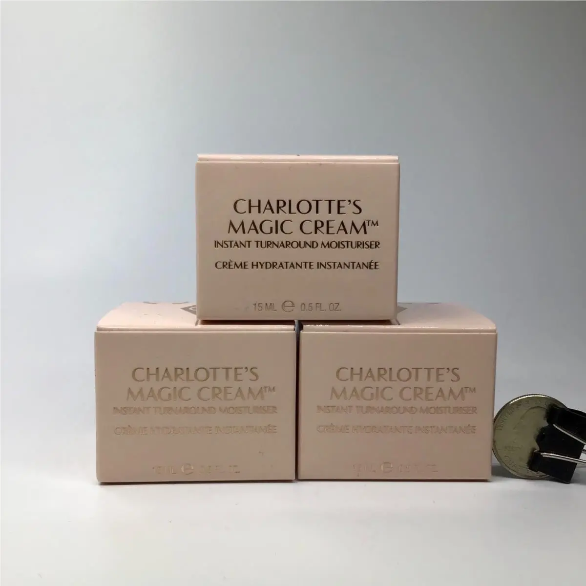 x3 Charlotte Tilbury Magic Cream - Travel 3 x 0.5 oz 1.5oz / 45mL Total
